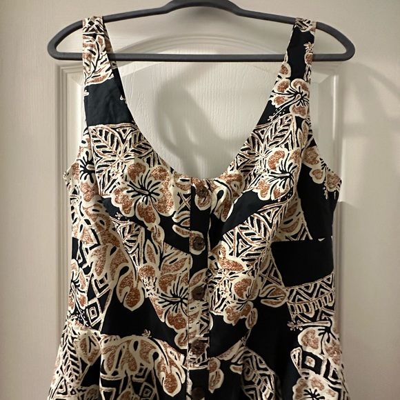 Tiki Hawaiian print 50s dress - Picture 5 of 7